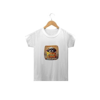 CAMISETA CLASSIC INFANTIL, DOG CHEETOS IMPOSSIVEL TER SO UM-2  A 14 ANOS