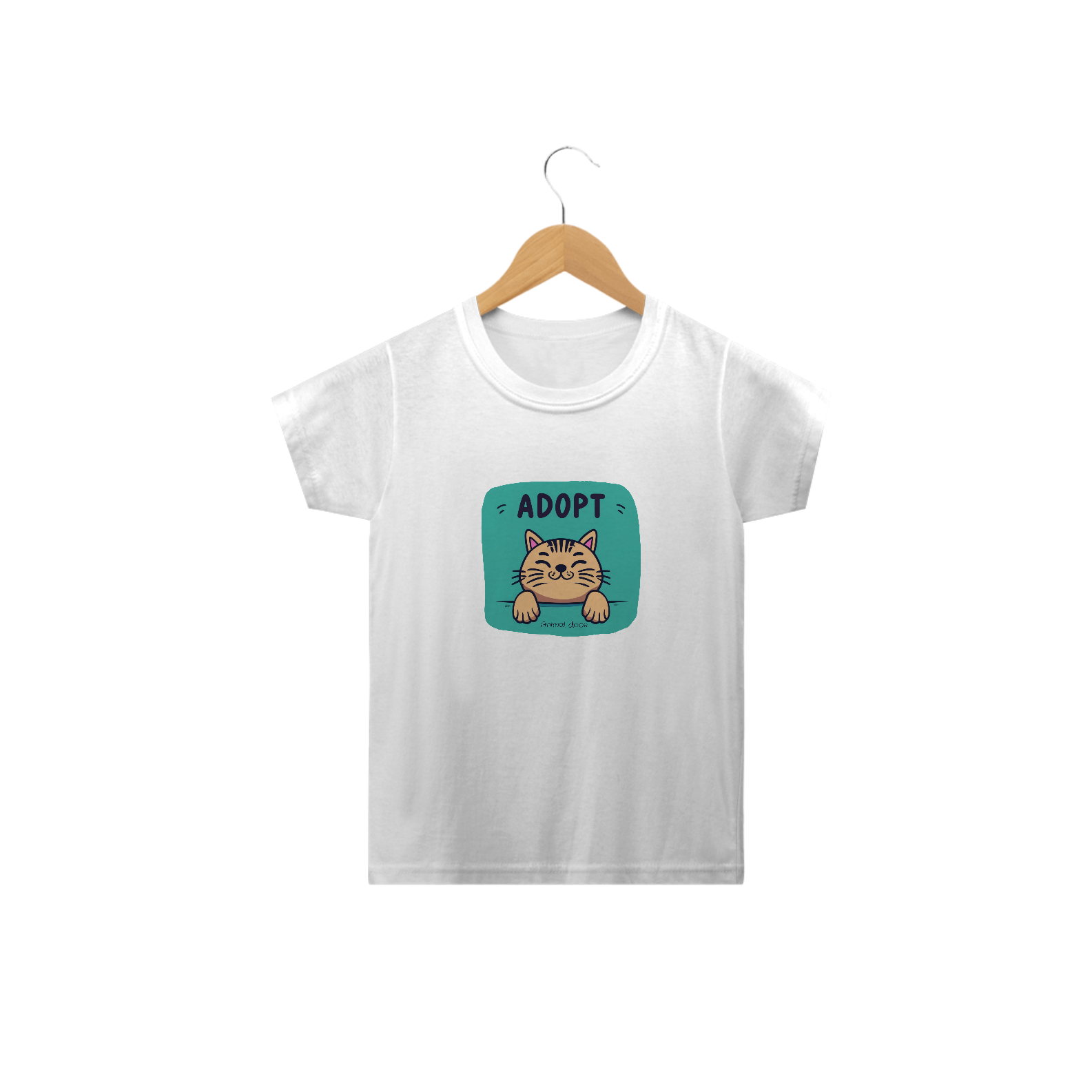 CAMISETA  CLASSSIC INFANTIL, ADOPT CAT