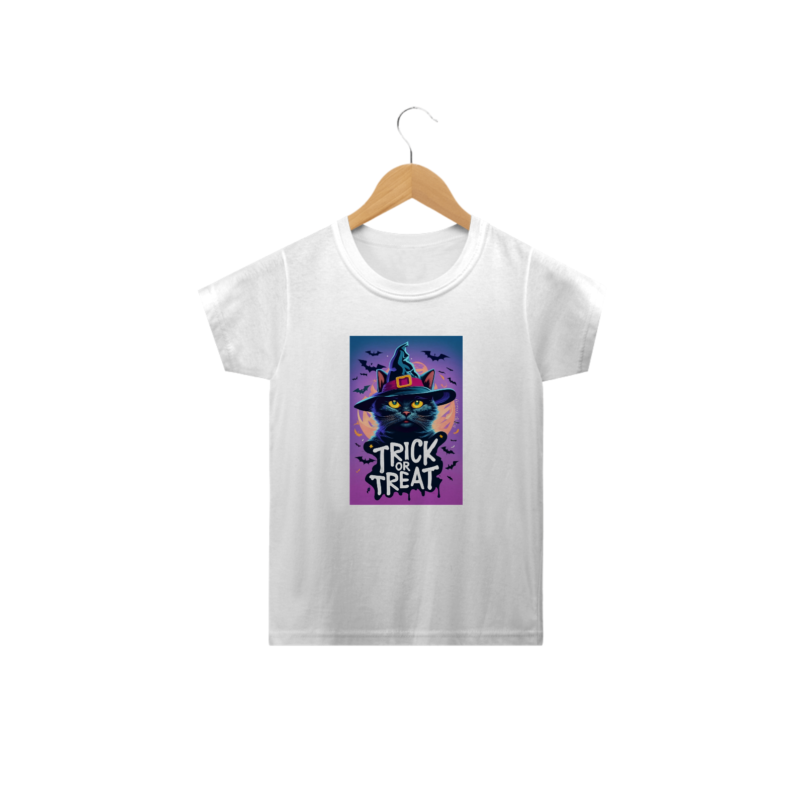 CAMISETA CLASSIC INFANTIL, TRICK OR TREAT-2 A  14 ANOS