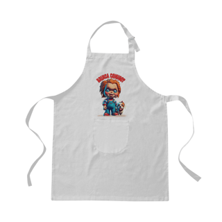 Nome do produto AVENTAL BRIM DOG, LINHA FILME CHUCKY BRINCA COMIGO