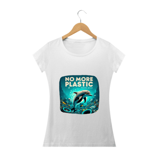 Nome do produto CAMISETA BABY LONG QUALITY, DOLPHIN  NO MORE PLASTIC