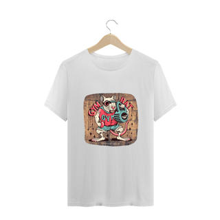 Nome do produto CAMISETA T-SHIRT PLUS SIZE, MEME-GYM RAT 