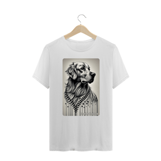 Nome do produto CAMISETA T-SHIRT PLUS SIZE, DOG GOLDEN PB
