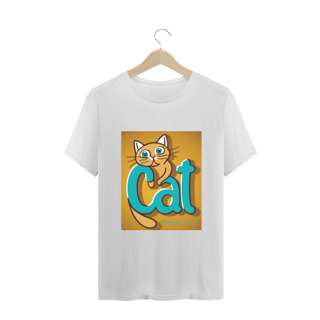 Nome do produto CAMISETA T-SHIRT PLUS SIZE, CAT LETRAS