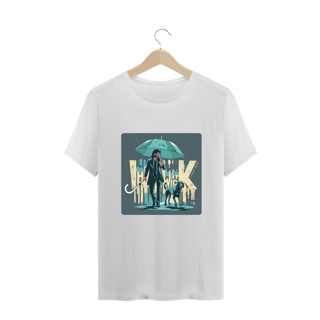 CAMISETA T-SHIRT  PLUS SIZE, LINHA FILME JOHN WICK DOG