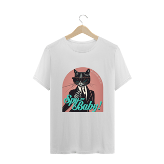 Nome do produto CAMISETA T-SHIRT PLUS SIZE CAT, SPY ME BABY