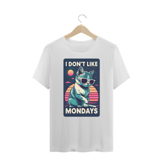 Nome do produto CAMISETA T-SHIRT PLUS SIZE CAT, I DON'T LIKE MONDAYS