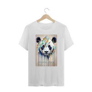 Nome do produto CAMISETA T-SHIRT PLUS SIZE, PANDA COLOR 