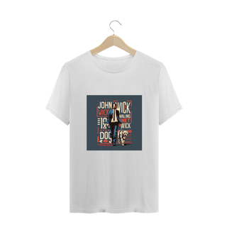 Nome do produto CAMISETA T-SHIRT PLUS SIZE, LINHA FILME JOHN WICK DOG