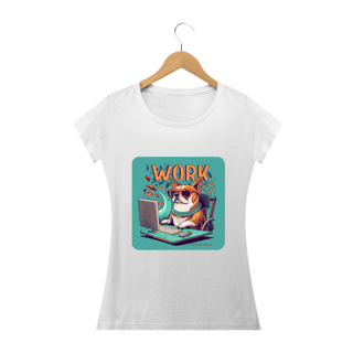 Nome do produto CAMISETA BABY LONG PRIME, DOG GEEK WORK