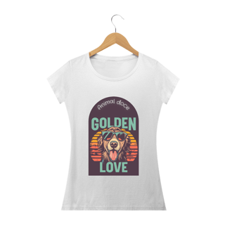 Nome do produto CAMISETA BABY LONG PRIME, DOG GOLDEN LOVE