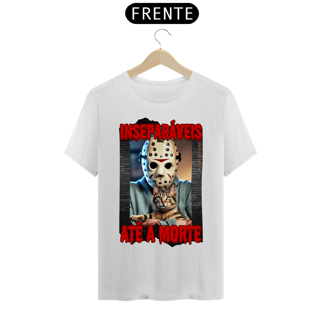 Nome do produto CAMISETA T-SHIRT PRIME CAT, LINHA FILME JASON INSEPARAVEIS ATE A MORTE SEXTA FEIRA 13