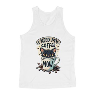 Nome do produto  REGATA CLASSIC CAT, I NEED MY COFFEE