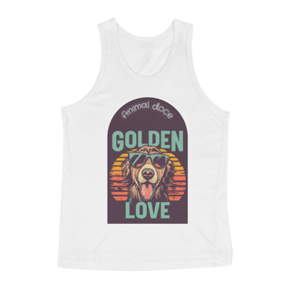Nome do produto REGATA CLASSIC, DOG GOLDEN LOVE