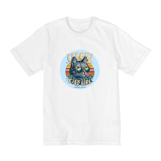 Nome do produto CAMISETA QUALITY INFANTIL, CAT GIRL-10 A 14 ANOS