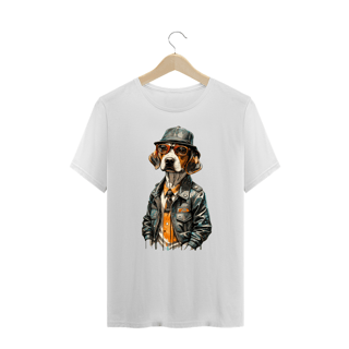 Nome do produto CAMISETA T-SHIRT PLUS SIZE, DOG BEAGLE SHERLOCK HOLMES