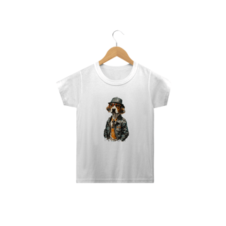 CAMISETA CLASSIC INFANTIL, DOG BEAGLE SHERLOCK HOLMES-2 A 14 ANOS