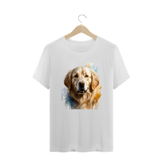 Nome do produto CAMISETA T-SHIRT PLUS SIZE, DOG GOLDEN