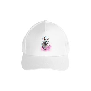 Nome do produto BONE AMERICANO C/ TELA, CAT NIGHT