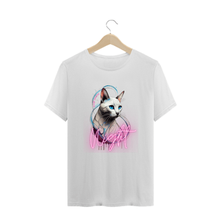Nome do produto CAMISETA T-SHIRT PLUS SIZE, CAT NIGHT