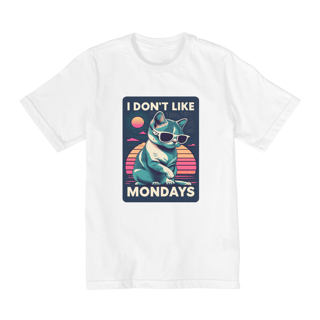 Nome do produto CAMISETA QUALITY INFANTIL CAT, I DON'T LIKE MONDAYS-2 A 8 ANOS 
