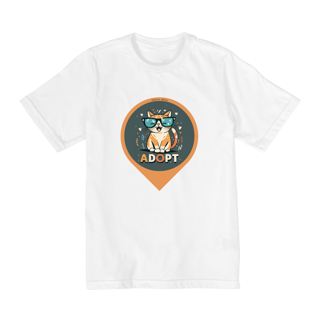Nome do produto CAMISETA QUALITY INFANTIL, ADOPT CAT-10 A 14 ANOS