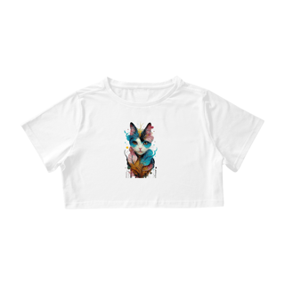 Nome do produto CAMISA CROPPED, LEAF CAT 