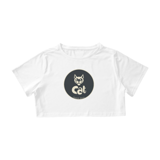 Nome do produto CAMISA CROPPED, CAT LETRAS