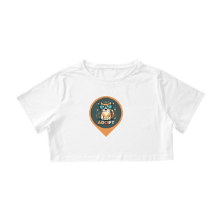 Nome do produto CAMISA CROPPED, ADOPT CAT