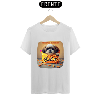 Nome do produto CAMISETA T-SHIRT PRIME, DOG CHEETOS IMPOSSIVEL TER UM SO