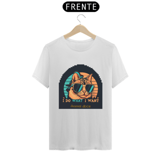 Nome do produto CAMISETA T-SHIRT PRIME CAT, I DO WHAT I WANT