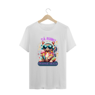 Nome do produto CAMISETA T-SHIRT PLUS SIZE CAT, TA RUIM