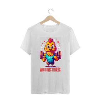 Nome do produto CAMISETA T-SHIRT PLUS SIZE, MEME-WHO LOVES FITNESS