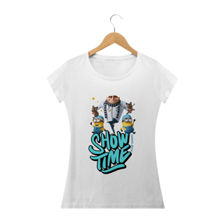 Nome do produto CAMISETA BABY LONG CLASSIC CAT, MEU MALVADO FAVORITO SHOW TIME