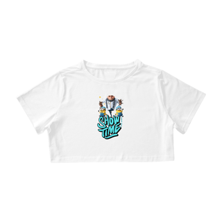 Nome do produto CAMISA CROPPED, MEU MALVADO FAVORITO SHOW TIME