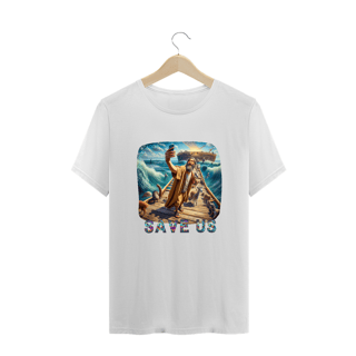Nome do produto CAMISETA T-SHIRT PLUS SIZE, SAVE US