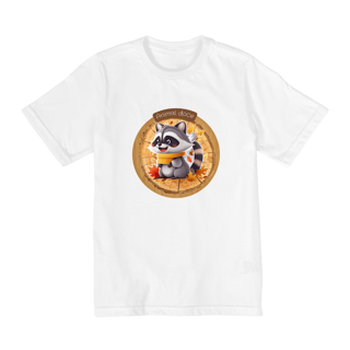 Nome do produto CAMISETA QUALITY INFANTIL, RACOON-2 A 8 ANOS