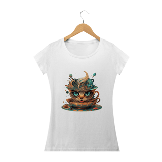 Nome do produto CAMISETA BABY LONG QUALITY, CAT IN THE CUP