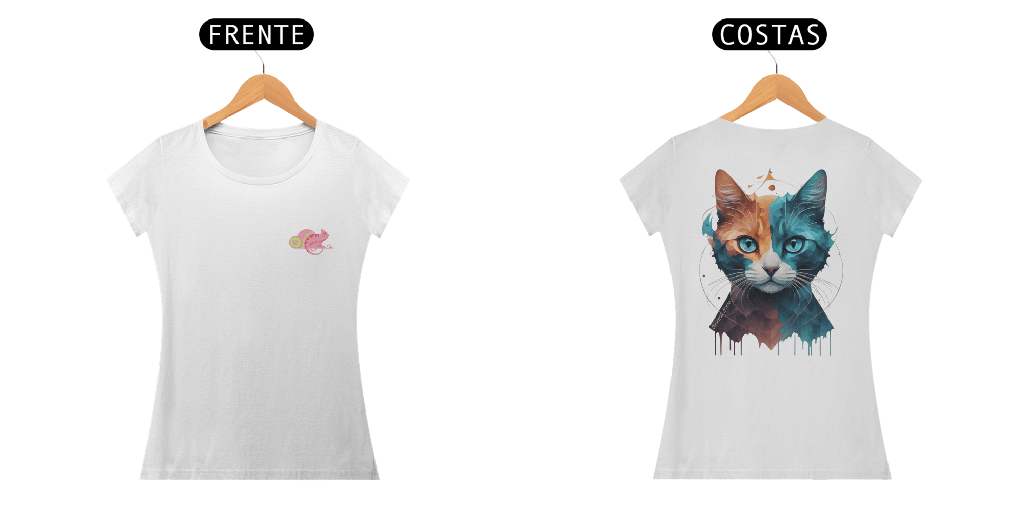 CAMISETA BABY LONG PRIME F/V, COLORFUL CAT 