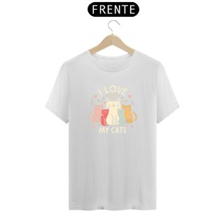 Nome do produto CAMISETA T-SHIRT PRIME, I LOVE MY CATS