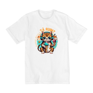 Nome do produto CAMISETA QUALITY INFANTIL CAT, TA RUIM-10 A 14 ANOS