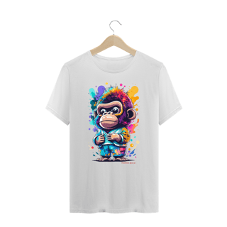 Nome do produto CAMISETA T-SHIRT PLUS SIZE, KING MONKEY