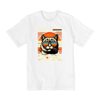 Nome do produto CAMISETA QUALITY INFANTIL CAT, STAY COOL-10 A 14 ANOS