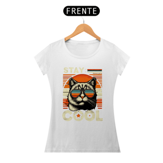 Nome do produto CAMISETA BABY LONG ALGODÃO PIMA CAT, STAY COOL 