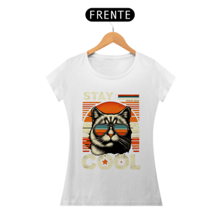 Nome do produto CAMISETA BABY LONG QUALITY CAT, STAY COOL