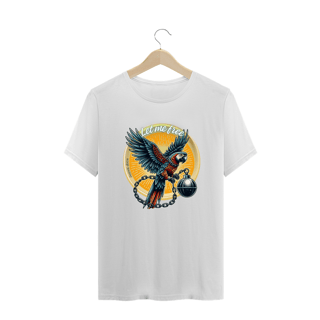 Nome do produto CAMISTA T-SHIRT PLUS SIZE ARARA, LET ME FREE
