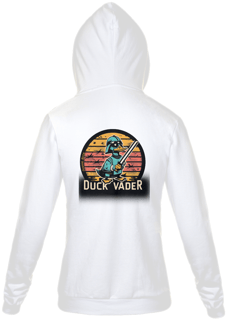 Nome do produto MOLETOM COM ZIPER UNISSEX, BOLSO CANGURU-P M G GG-DUCK VADER STAR WARS, INTERIOR FLANELADO, PUNHO E BARRA EM RETILÍNEA