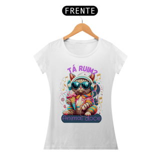 Nome do produto CAMISETA BABY LONG PRIME CAT, TA RUIM