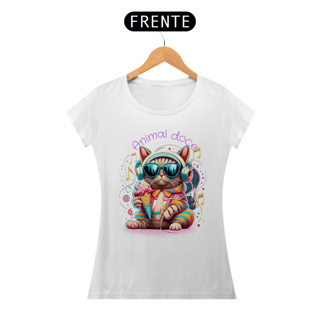 Nome do produto CAMISETA BABY LONG ALGODÃO PIMA CAT, ANIMAL DOCE