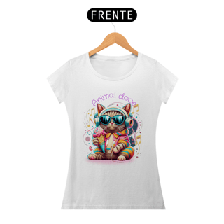 Nome do produto CAMISETA BABY LONG QUALITY CAT, ANIMAL DOCE